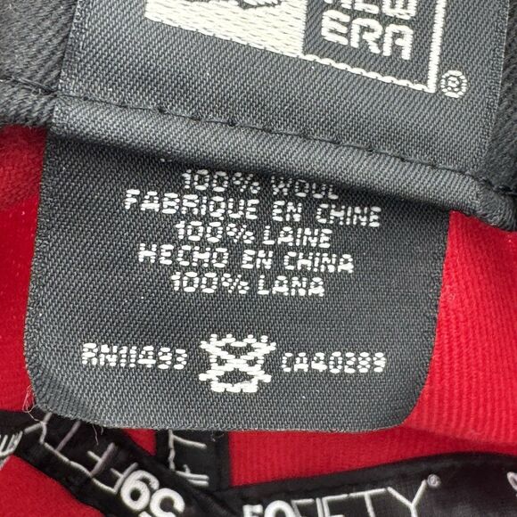 SF Giants Hat 7 3/8 Red Black 59FIFTY Fitted Big Logo New Era Cap **Flawed** - Picture 10 of 10